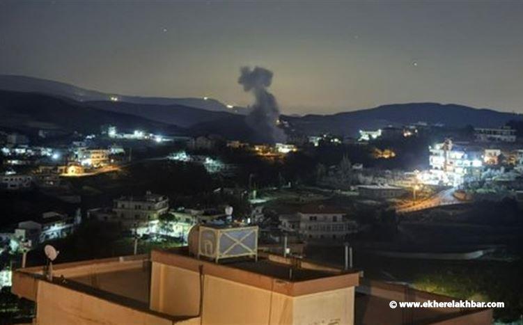 غارة إسرائيلية على بلدة مشغرة في البقاع شرقي لبنان