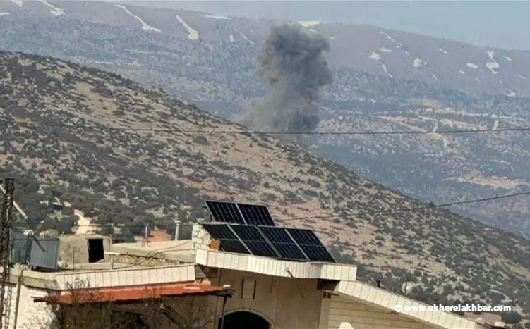 غارة على مزارع بيت مشيك غرب بعلبك