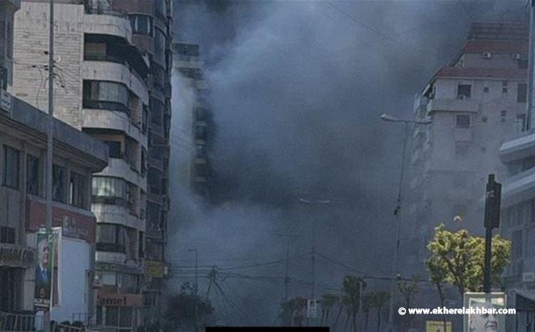غارة تستهدف منطقة السان تيريز في الضاحية الجنوبية لبيروت