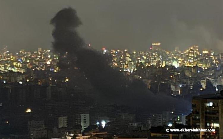 غارة إسرائيلية تستهدف السان تيريز في الضاحية الجنوبية لبيروت