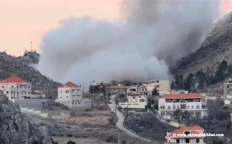 غارة إسرائيلية على أطراف بلدة شبعا - منطقة البيادر