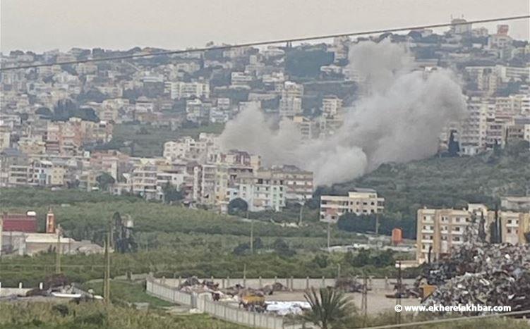 غارة اسرائيلية على بلدة الغازية