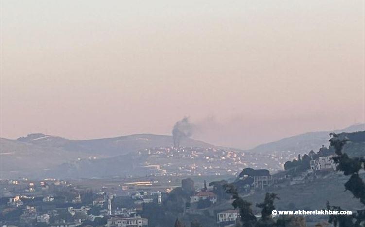 غارة إسرائيلية على بلدة الطيبة