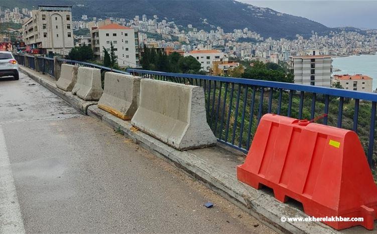 قوى الأمن: إجراءات مؤقتة على جسر الكازينو بعد أضرار حادث اصطدام