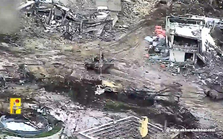 بالفيديو: حزب الله يستهدف ناقلة جند ودبابة ميركافا في الطيبة جنوب لبنان