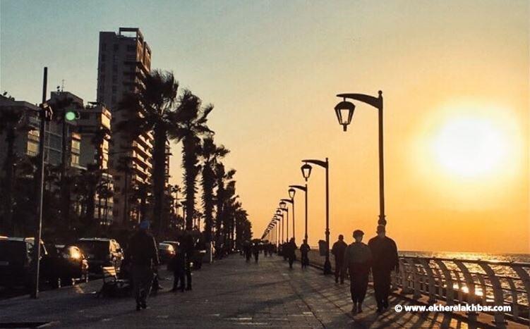 الحرارة تلامس غدا الـ 27 درجة ساحلًا وأمطار خفيفة موحلة مساءً