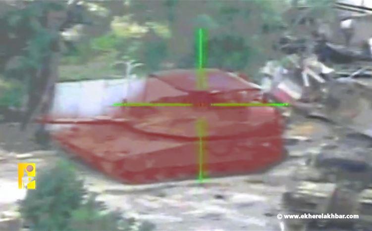 بالفيديو: استهداف دبابة ميركافا للجيش الإسرائيلي في البيّاضة جنوب لبنان