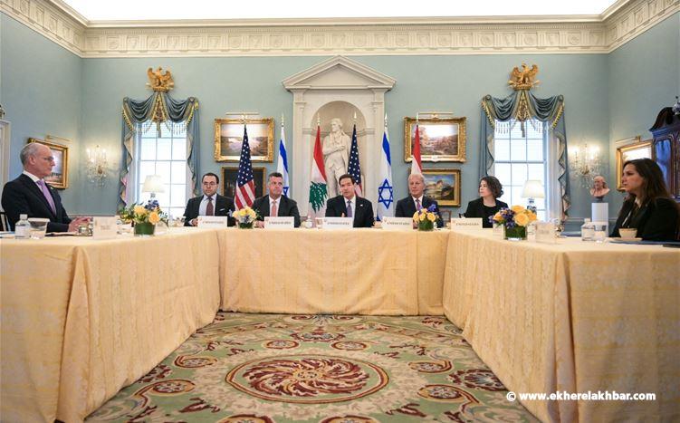 بيان مشترك: إطلاق مسار تفاوضي جديد بين لبنان وإسرائيل