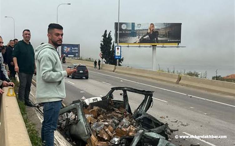 استهداف سيارة على السعديات