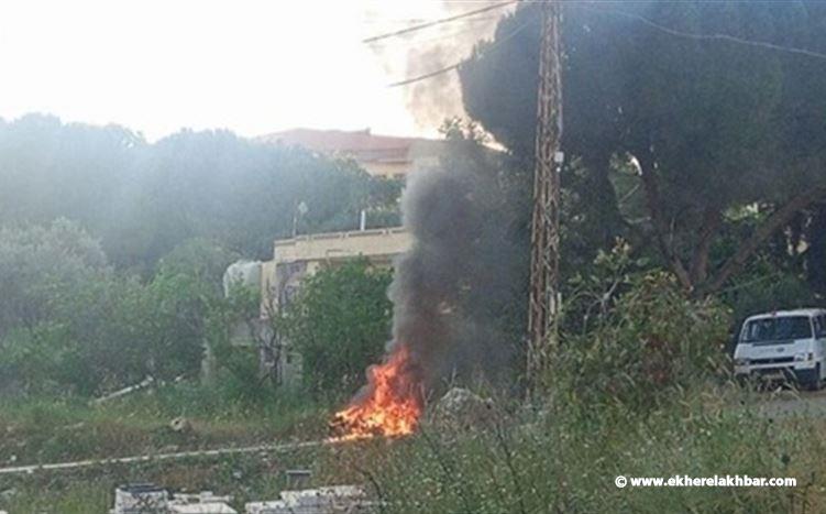 غارة إسرائيلية استهدفت دراجة نارية في بلدة الدوير قضاء النبطية