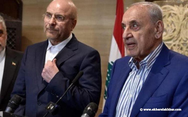 اتصال بين بري وقاليباف: لوجوب إلزام إسرائيل إنهاء حربها واحترام سيادة لبنان
