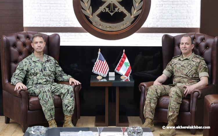 العماد هيكل يستقبل قائد القيادة المركزية الأميركية