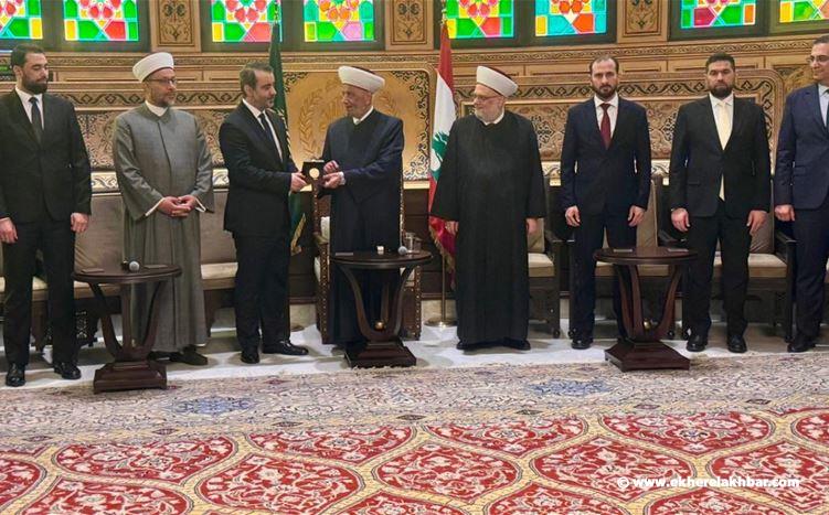 المفتي دريان يستقبل وزير الخارجية السوري في دار الفتوى