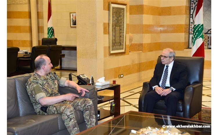 لقاء بين رئيس الحكومة وقائد الجيش بحث في التحضيرات لتنفيذ إطار المفاوضات