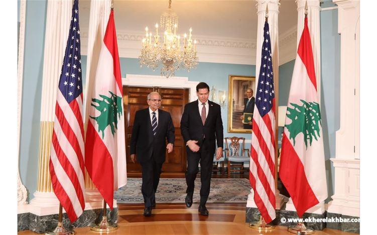 رئيس الحكومة عرض وروبيو مسار استعادة لبنان سيادته كاملة