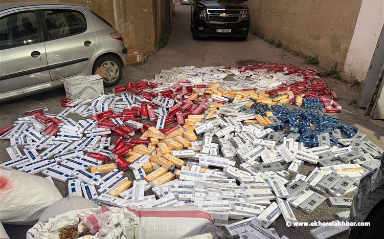 الجمارك تضبط كميات من التنباك والدخان المهرّب