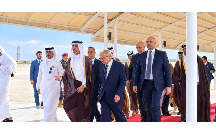 رئيس مجلس الوزراء القطري بدأ زيارته الرسمية للبنان وسيلتقي عون وبري وسلام