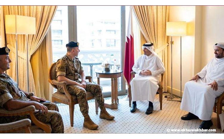 رئيس مجلس الوزراء القطري استقبل هيكل واكد استمرار الدعم للجيش