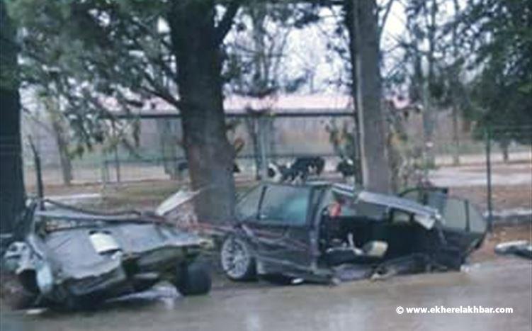 بالصور..حادث سير مروع في تعنايل !