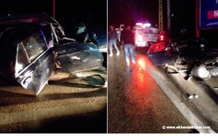 5 جرحى بحادث سير مروع على اوتوستراد الصرفند
