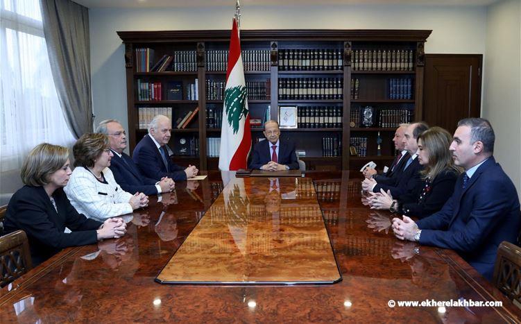عون :  اولويات الحكومة العتيدة تحقيق الاصلاحات الضرورية ومكافحة الفساد