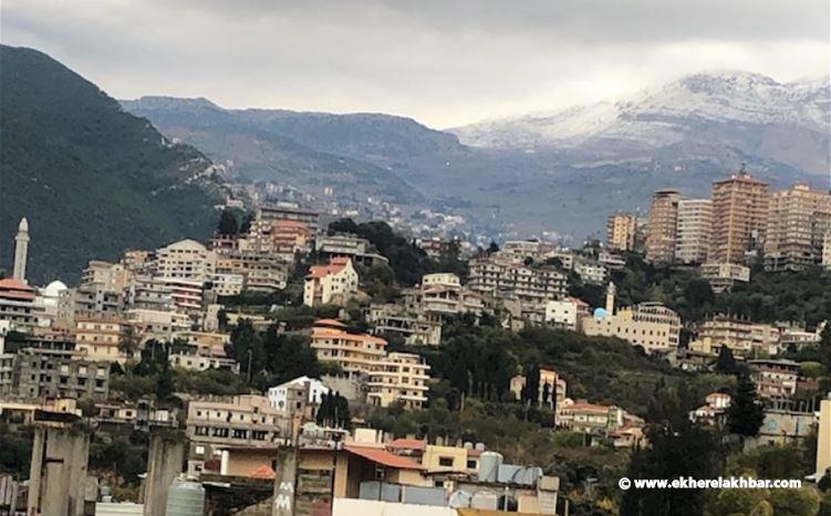 الثلوج غطت جبل الأربعين في الضنية