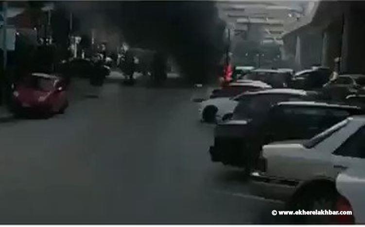 قطع طريق الشيفروليه باتجاه الحازمية
