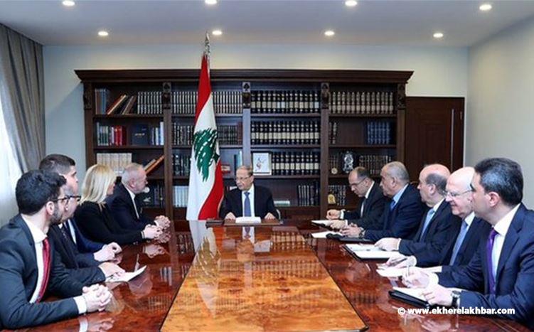 اجتماع مالي نقدي في قصر بعبدا