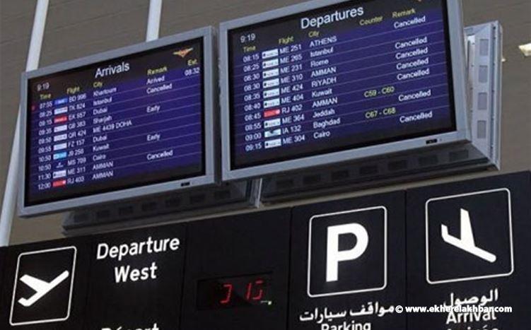 متى موعد فتح مطار بيروت ؟