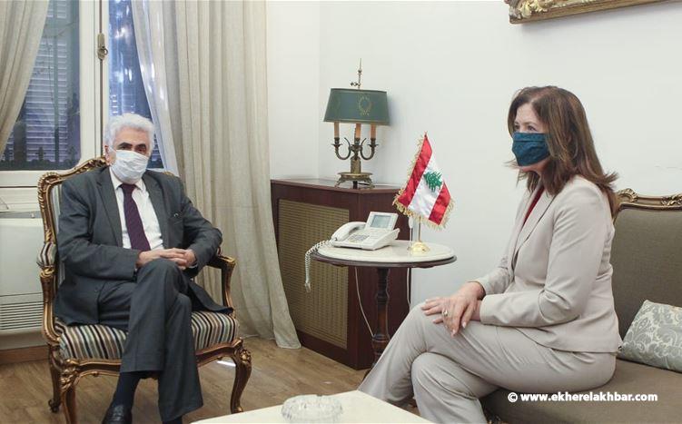 السفيرة شيا: بلادي مستعدة لدعم لبنان ولقائي مع الوزير كان جيدا