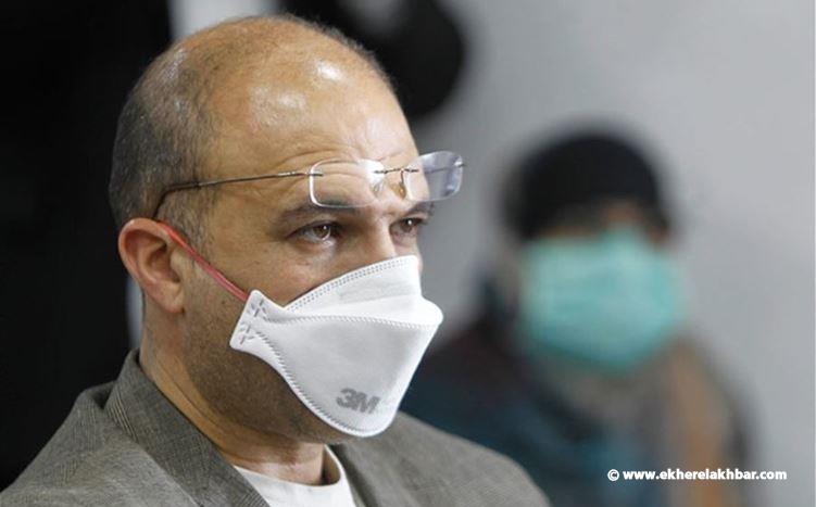 وزير الصحة : تمديد حالة الطوارئ في بيروت لمدة شهر وعزل بعض الاحياء