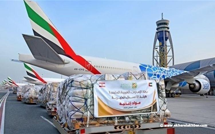 جسراً جوياً بين دبي ولبنان  50 رحلة لنقل مواد الإغاثة
