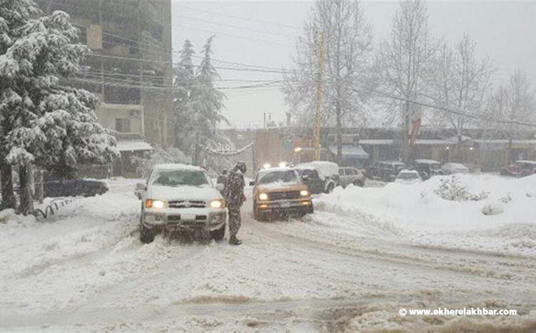 موجة برد قطبية.. &quot;هبة&quot; قطعت هذه الطرقات