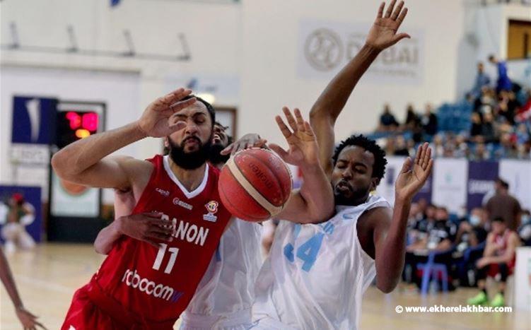 فوز منتخب لبنان لكرة السلة على منتخب الصومال وقد تأهل الى نهائي البطولة.