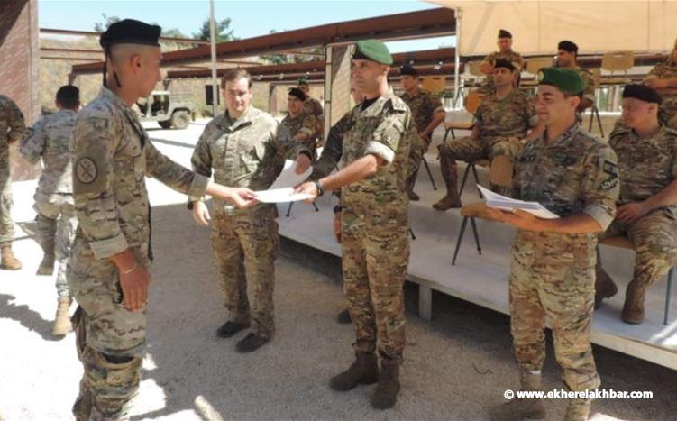 الجيش: تخريج في قيادة فوج التدخل السادس لعناصر تابعوا دورة مداهمة