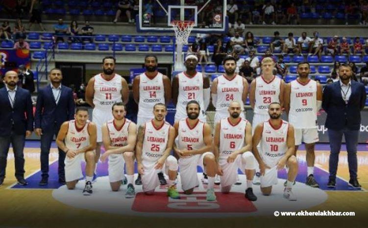 فوز منتخب لبنان بكرة السلة على نظيره السعودي في تصفيات كأس العالم