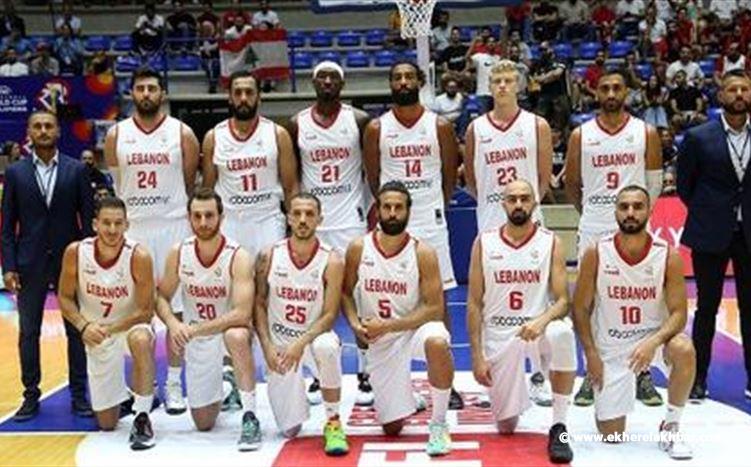 فوز كبير لمنتخب لبنان لكرة السلة للرجال امام نظيره النيوزيلاندي ضمن بطولة كأس آسيا بنتيجة 87 - 72
