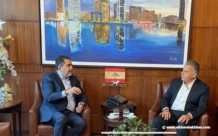 اللواء ابراهيم التقى مسؤول ملف النازحين في&quot; حزب الله&quot;