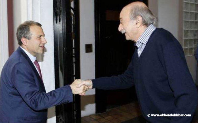  جنبلاط التقى باسيل 