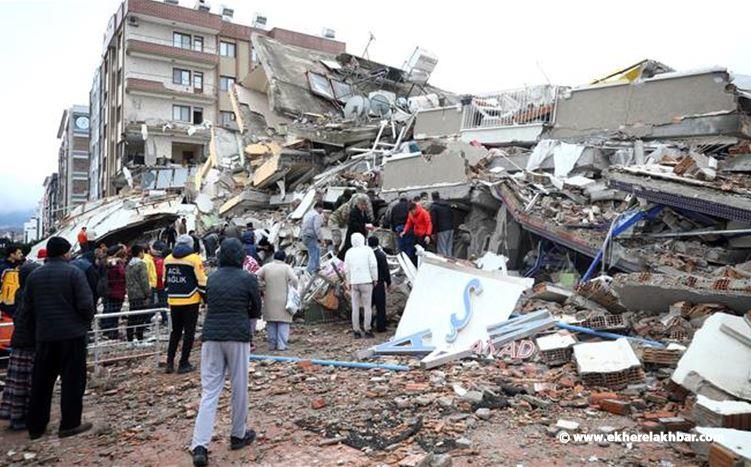  ارتفاع عدد ضحايا زلزال جنوب تركيا إلى 912 شخصاً وإصابة 5385