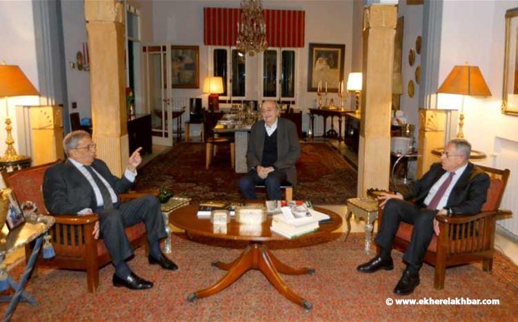 جنبلاط التقى عمرو موسى والسنيورة