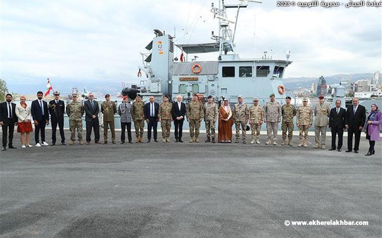 قائد الجيش إفتتح مبنى المشاغل في قاعدة بيروت البحرية