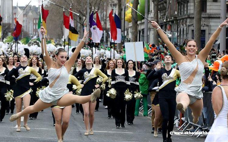 الأيرلنديون يحتفلون بعيد القديس باتريك في دبلن
