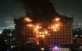 اندلاع حريق هائل في مديرية أمن ‎الإسماعيلية شمال - شرق القاهرة