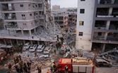 61 مبنى تعرّضت إلى أضرار وأكثر من 20 مفقوداً تحت أنقاض المبنى  جراء سقوط صاروخ إيراني في تل_أبيب