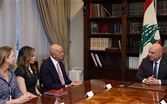 عون للمبعوث الاميركي: المطلوب إلتزام الاطراف الاخرى بورقة الإعلان المشتركة
