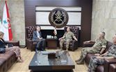 قائد الجيش استقبل السفير الفرنسي والملحق العسكري الأميركي