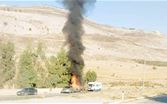 استهداف سيارة على طريق الجرمق - الخردلي