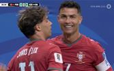 كرستيانو رونالدو يسجل ثنائيته الخاصه والثالث للبرتغال على أوزبكستان